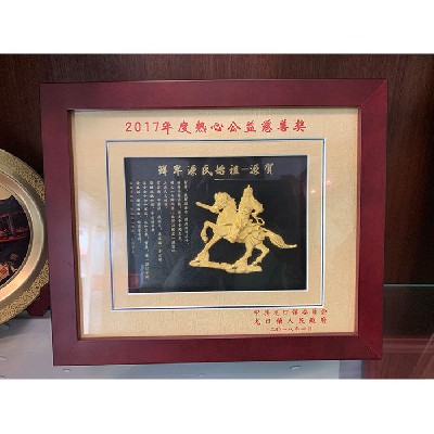 2017年度热心公益慈善奖